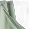 Homeroots 72 x 70 x 1 in. Sage Green Modern Grid Shower Curtain & Liner Set 399758